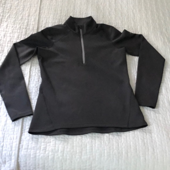 NWOT EMS Charcoal Gray Tech Wick 1/4 Zip Base Layer Top - Picture 1 of 10